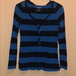 Juniors Old Navy long sleeve striped shirt (S)
